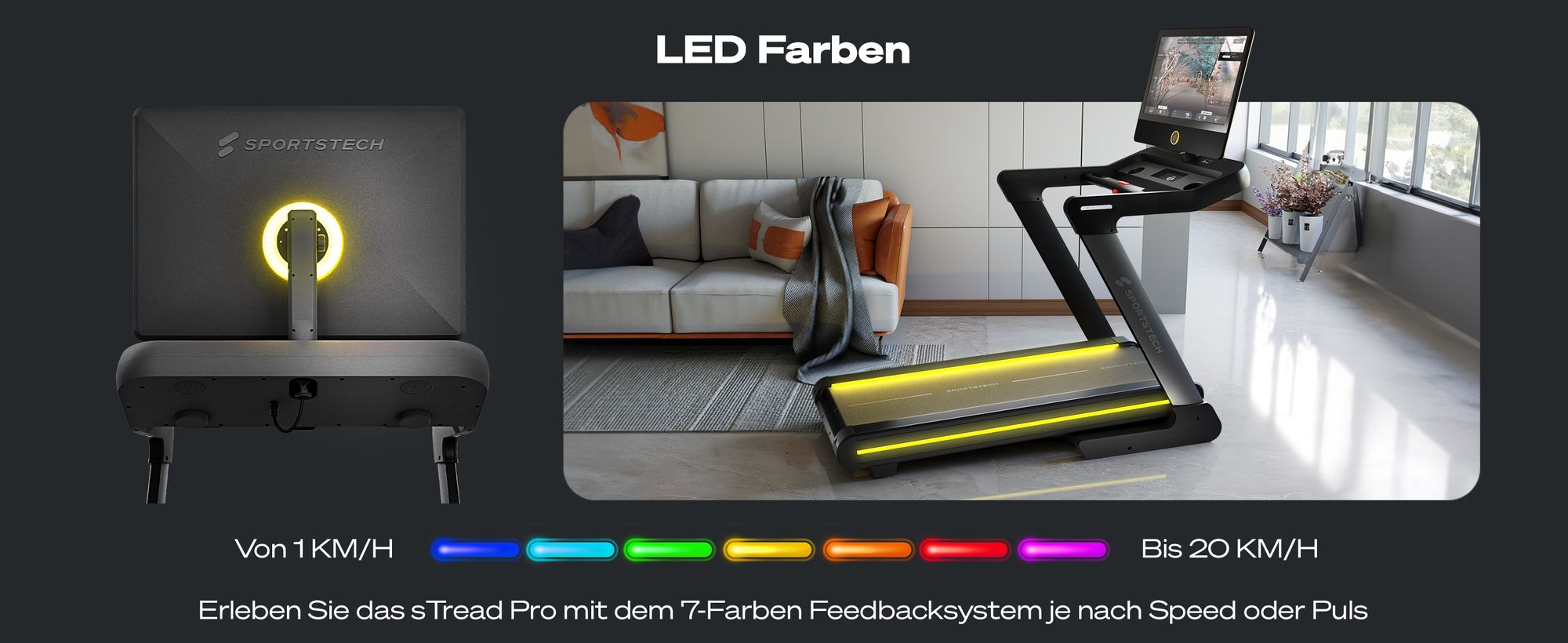 sTread Pro Laufband von Sportstech