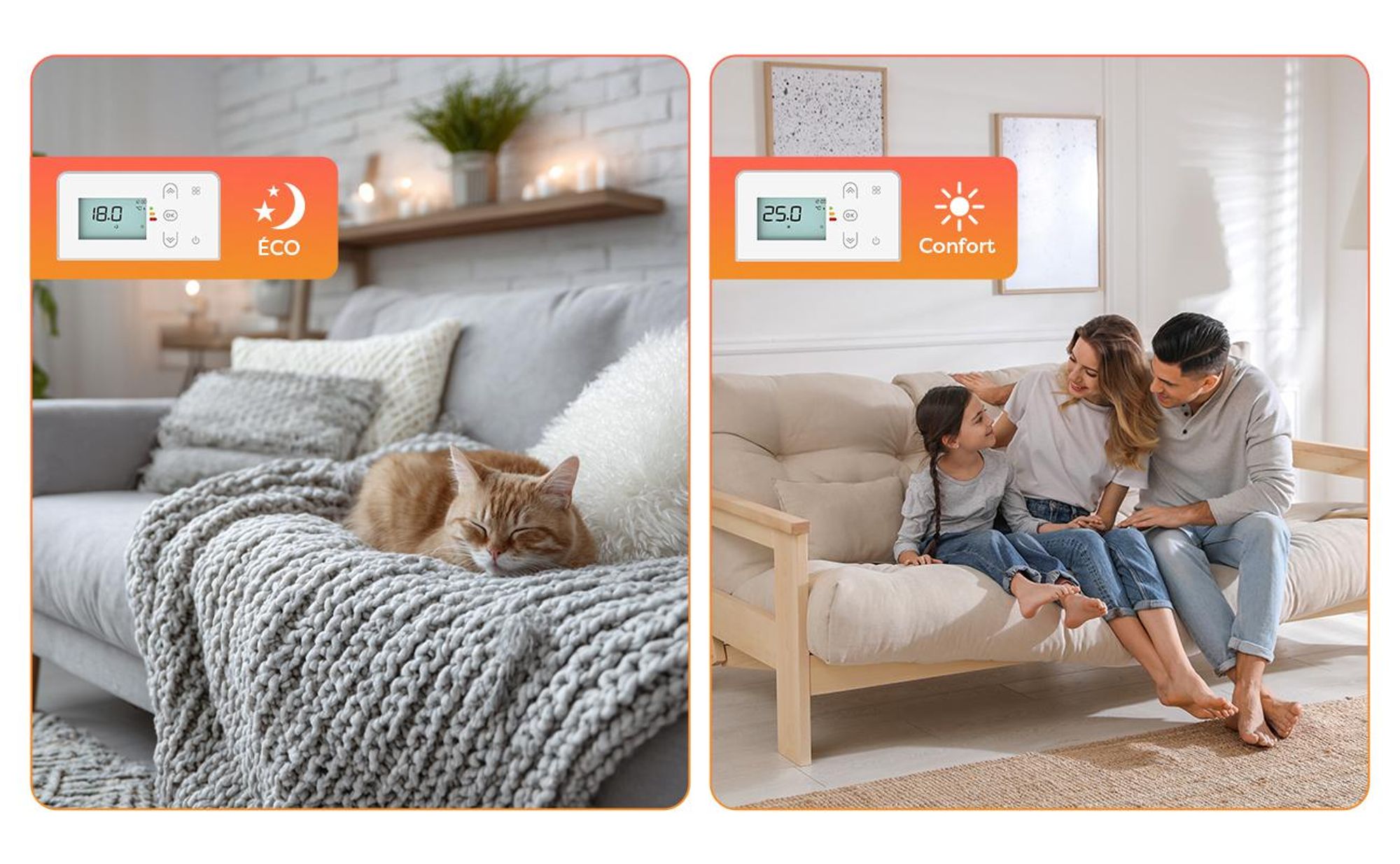 CIARRA Radiateur Électrique Fixé Inertie Sèche Céramique 1000W, pour Salle de Bain ou Chambre 10-15㎡ CBHT10E
