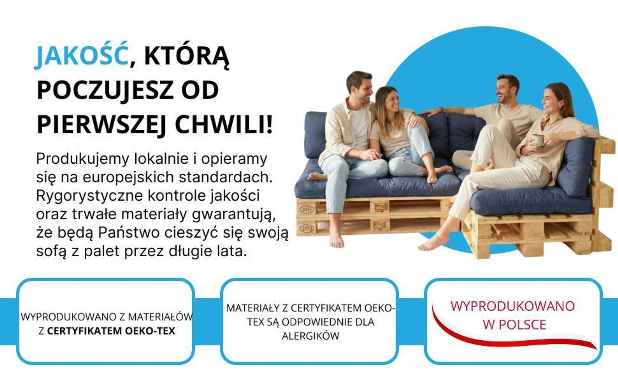 poduszki paletowe ogrodowe pikowane sofa taras balkon meble europalety