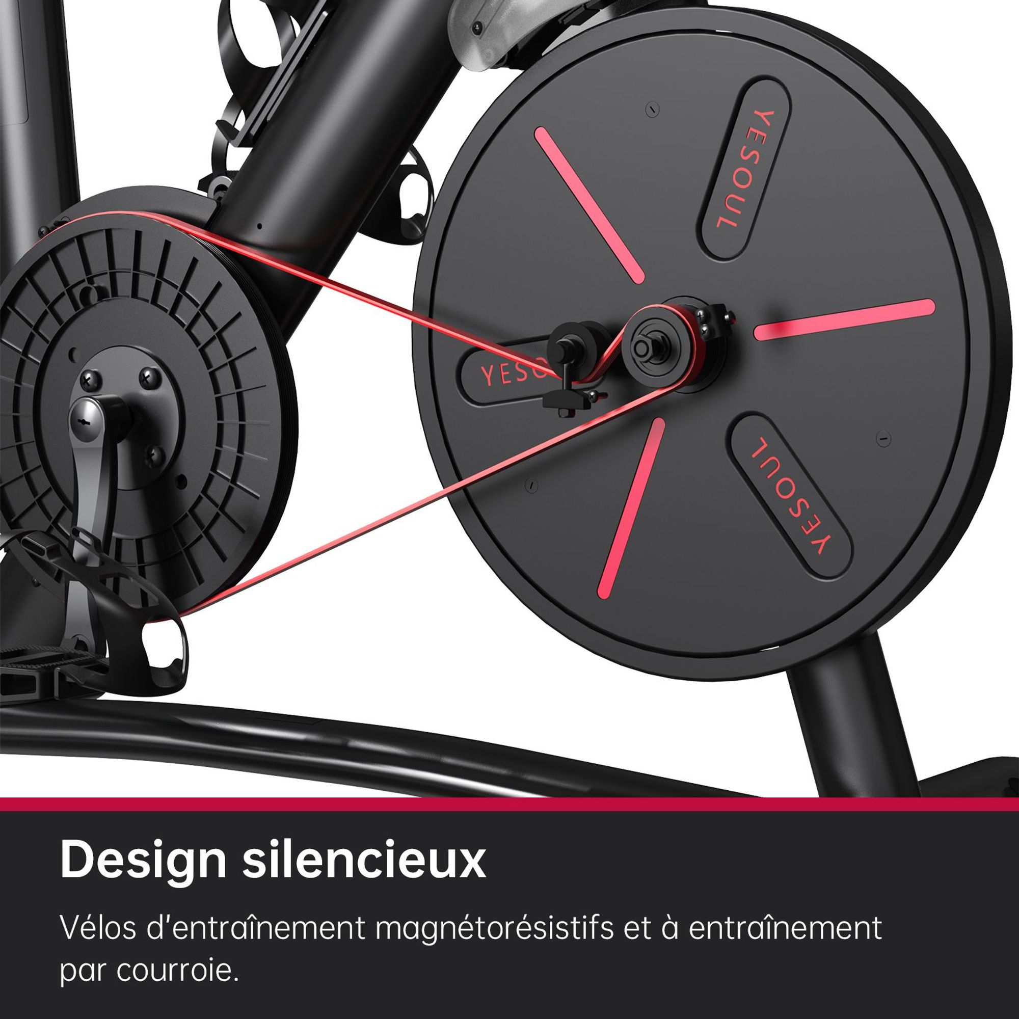 Vélo D'appartement YESOUL G1M Plus – Écran FHD 1080P Et Son 360° – Fitness Connecté