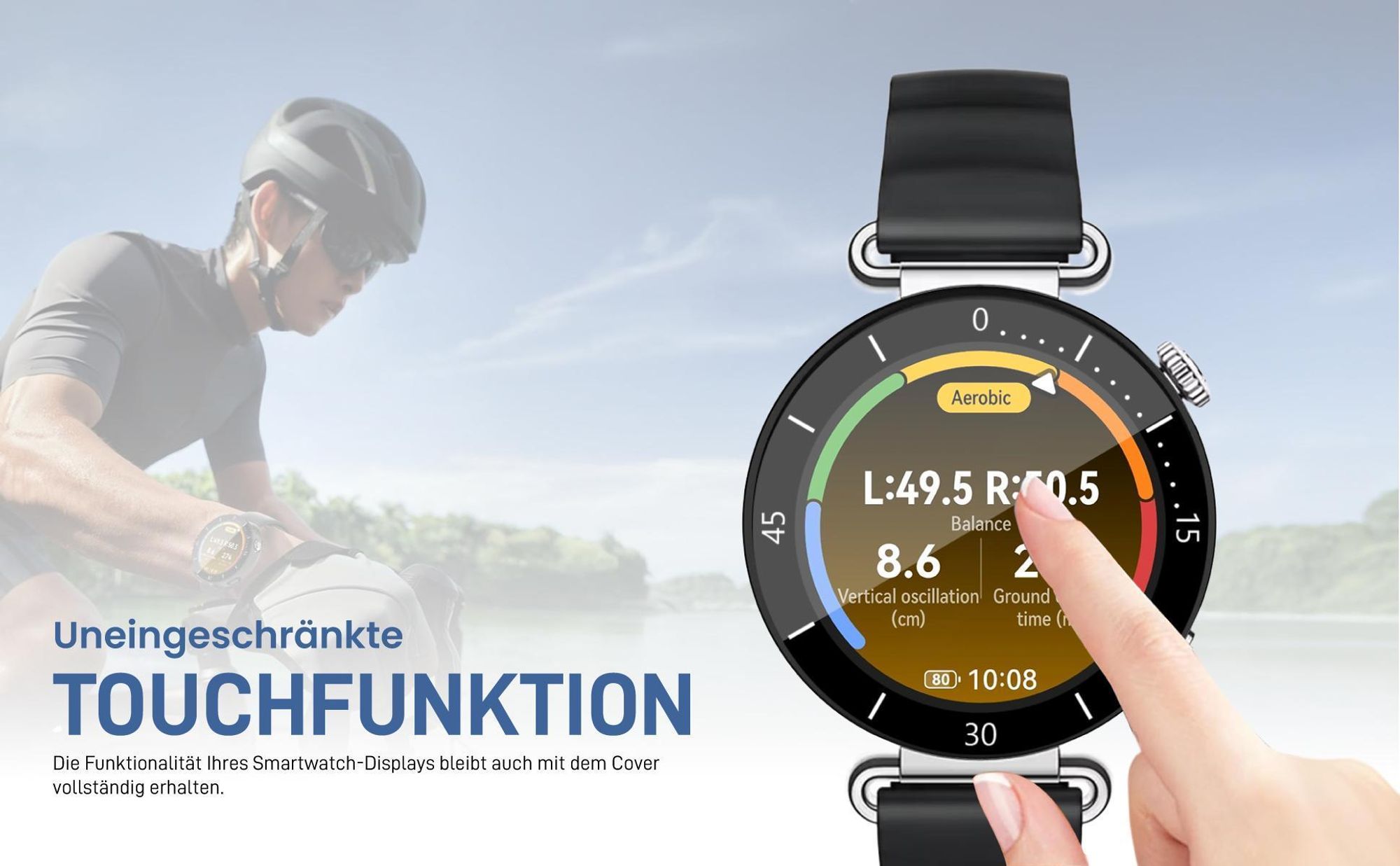 Transparent Watch Bumper für Huawei Watch GT6 41 mm mit Aufprallschutz