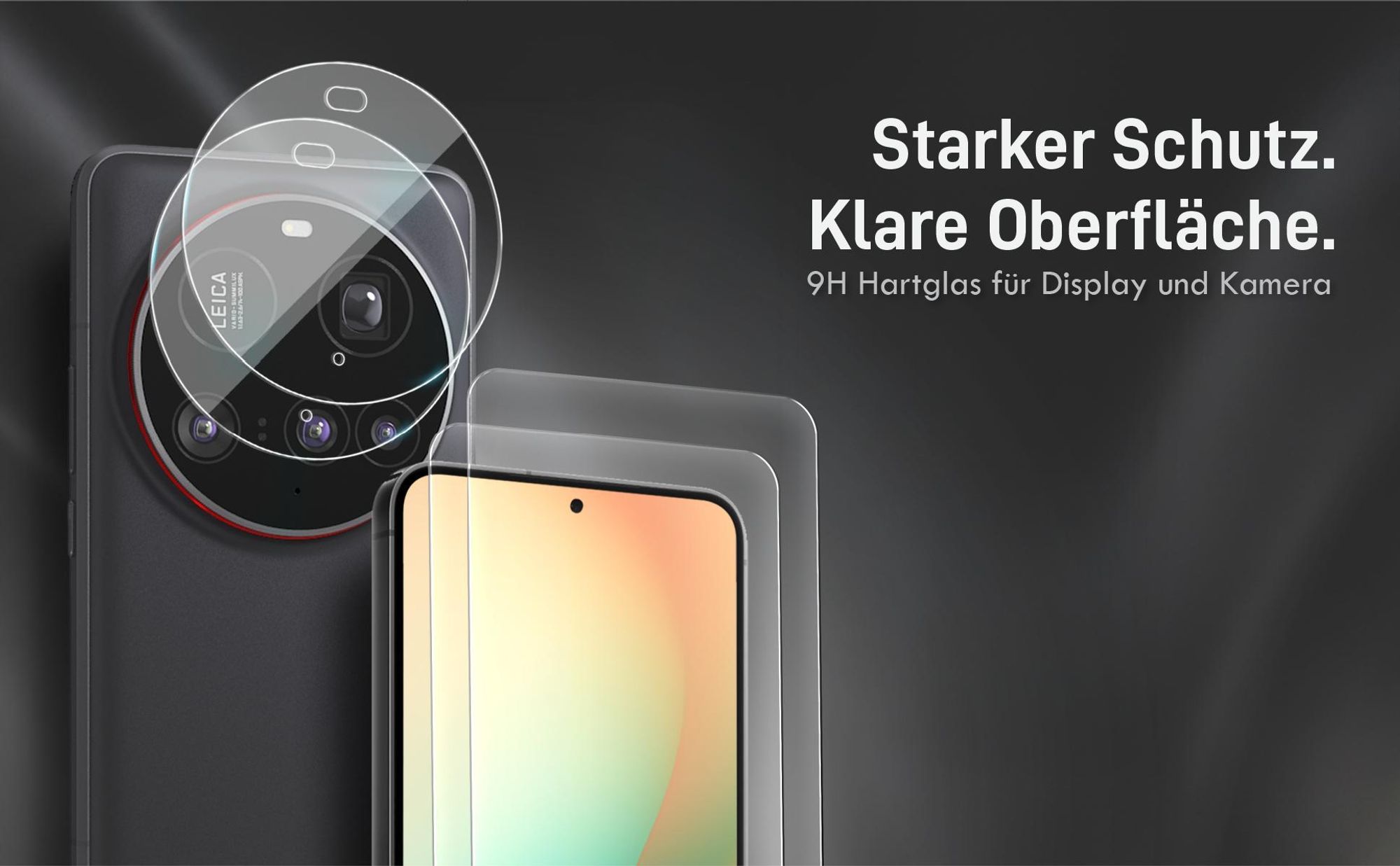Kamera + Display Glas Set für Xiaomi 15 Ultra kompatibel mit allen gängigen Hüllen