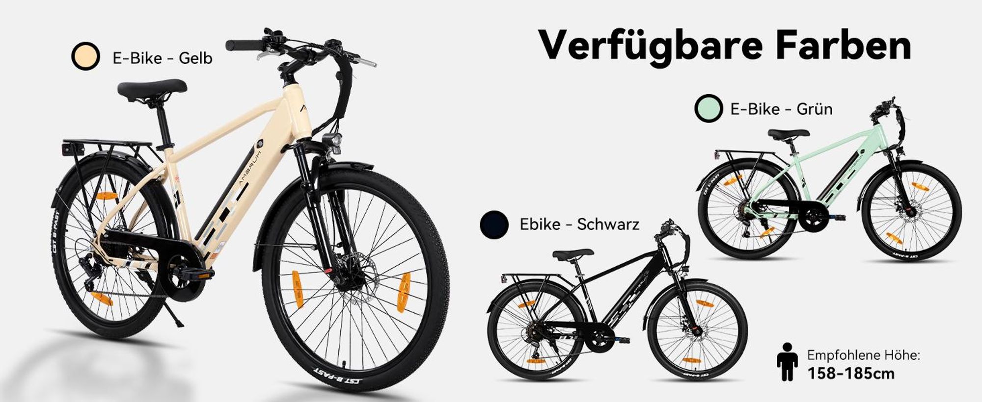 Hiland 26 Zoll Elektro Mountainbike, E-MTB mit 250W Motor, 36V 7.8Ah Batterie, Scheibenbremsen, 7-Gang E-Mountainbike für Männer Frauen