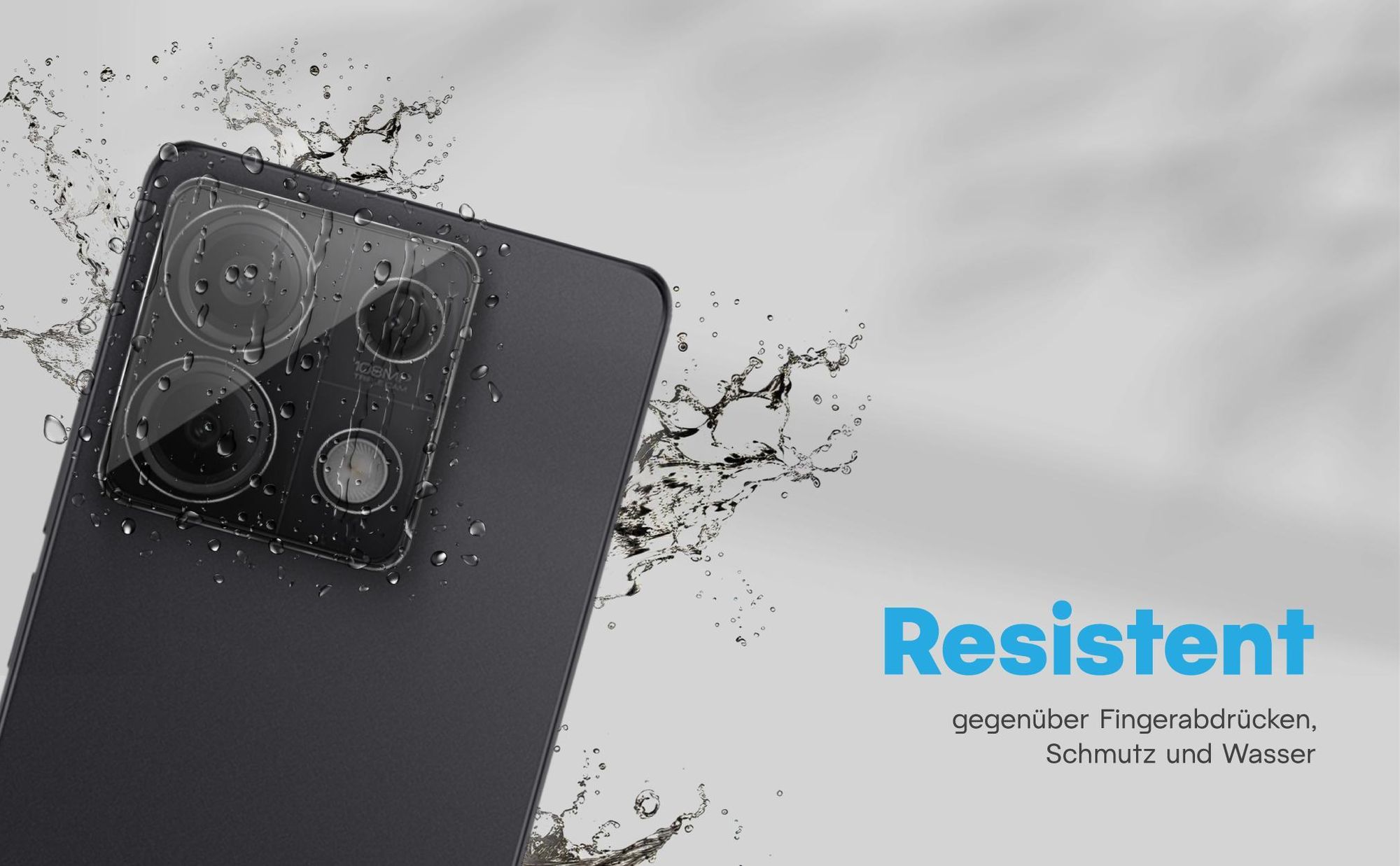 Zweierpack Kameragläser für Xiaomi Redmi Note 13 5G - Resistent gegen Fingerabdrücke