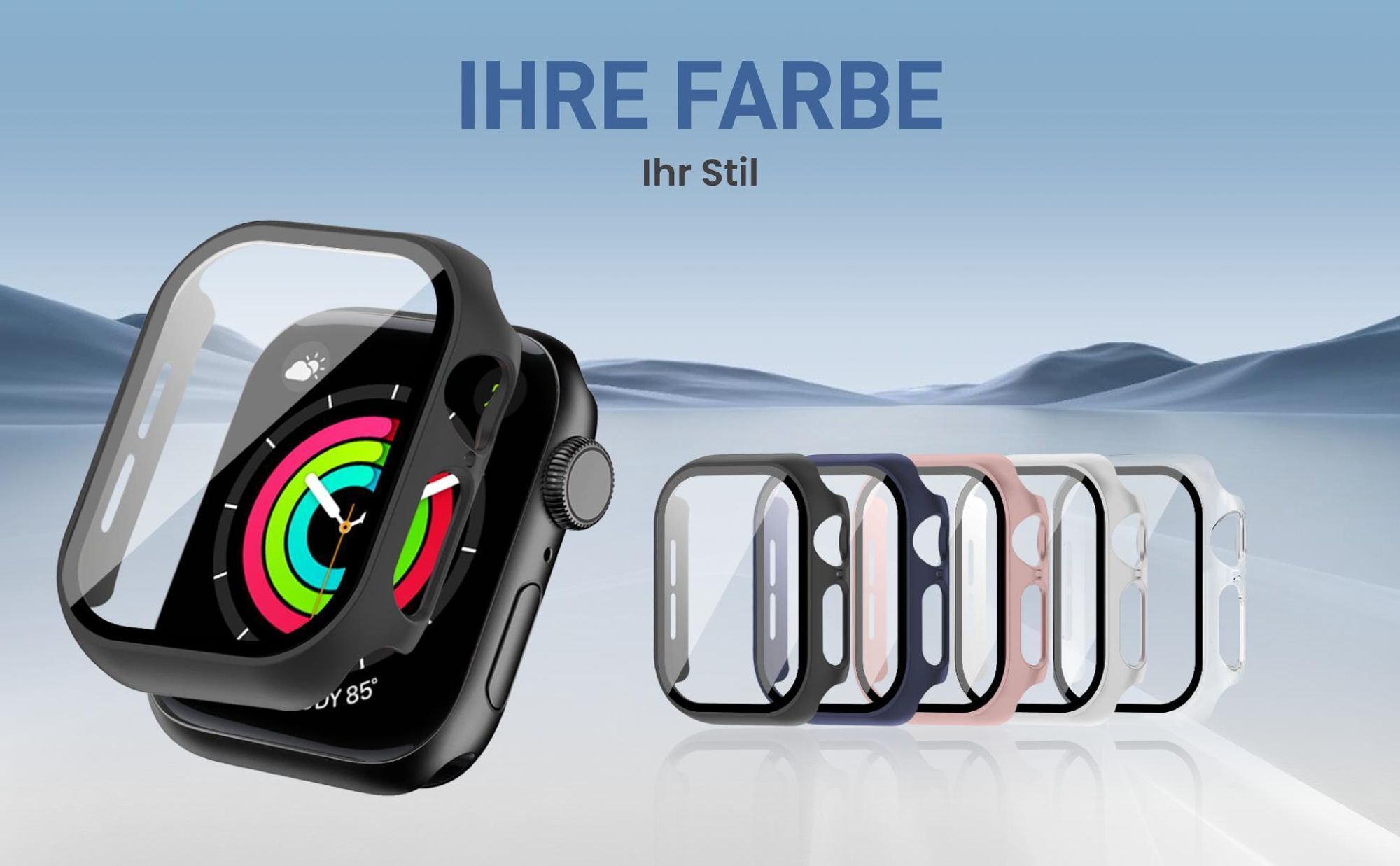 Cover Front Back für Apple Watch Series 10 / 11 46 mm in verschiedenen Farben