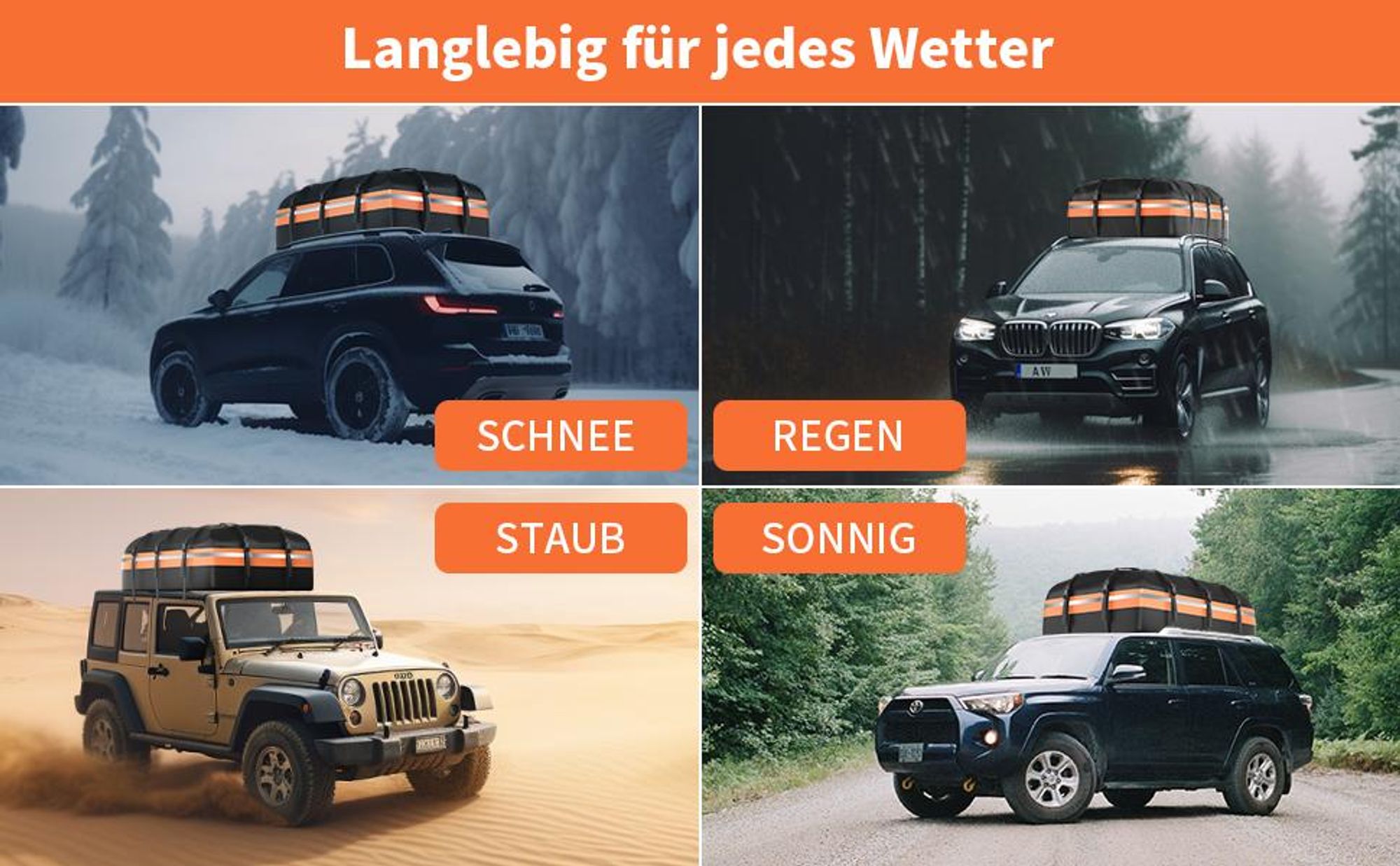 600L Dachbox Auto, Dachkoffer, Dachtasche, Faltbare Aufbewahrungsbox, wasserdicht, Sonnenschutzmittel, für Alle Fahrzeuge