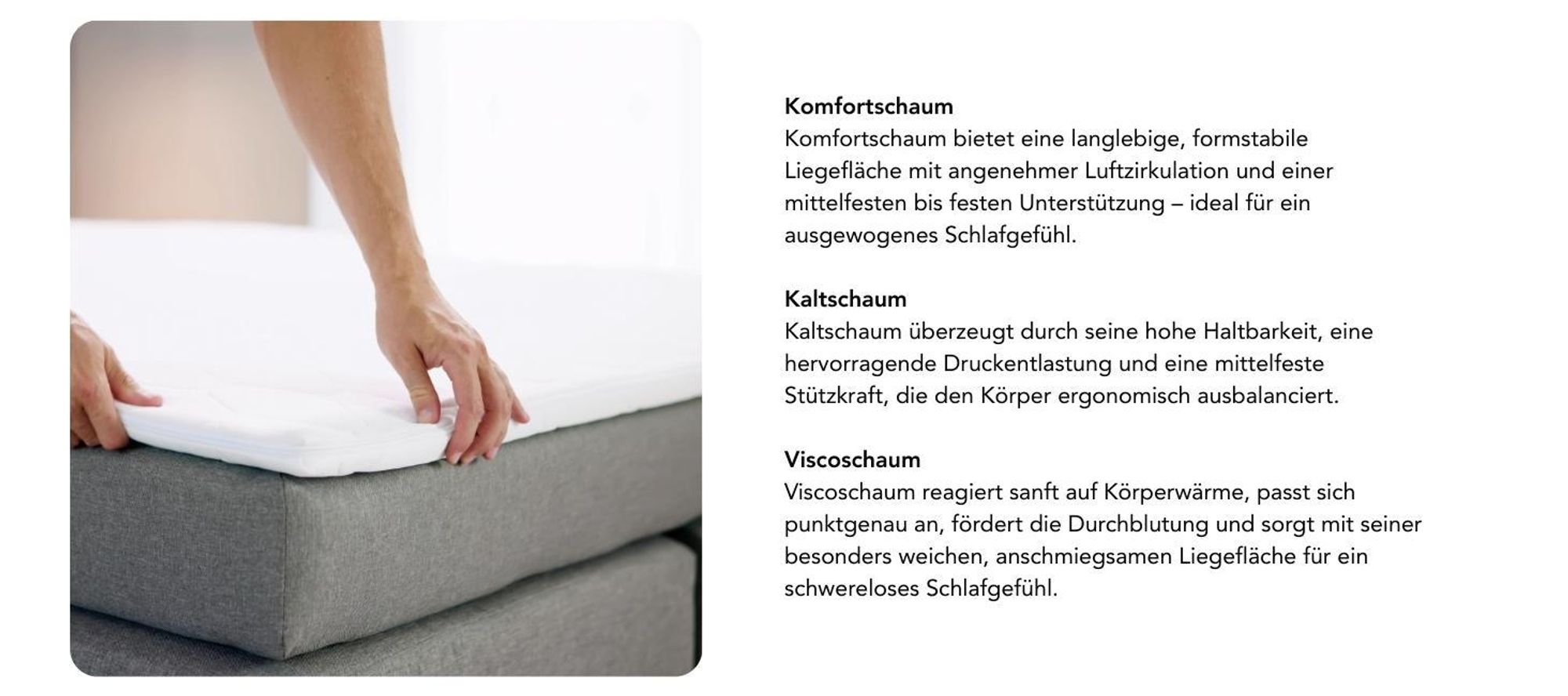 Ergonomischer Komfortschaum Topper | 140 x 200 | für alle Matratzen | XDREAM Pure Matratzenauflage