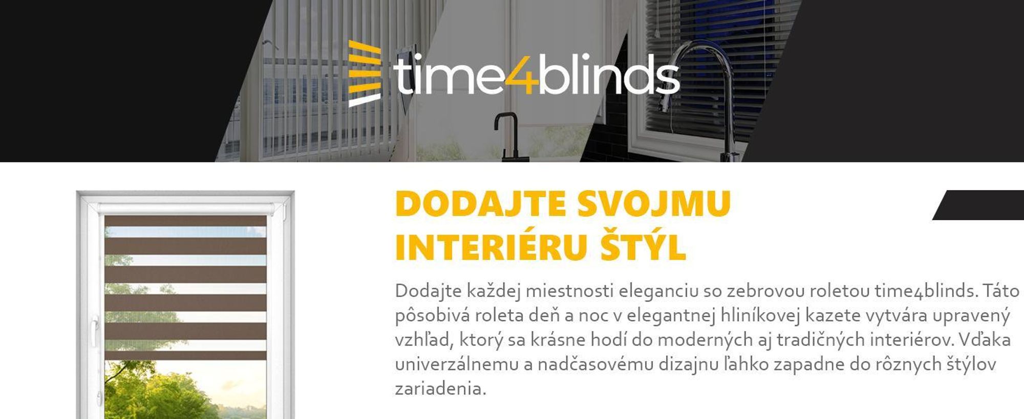 time4blinds – Dvojitá Roleta bez Vŕtania – Rolety Zebra pre Okná a Dvere - Klasická biela, 800x700, Vpravo