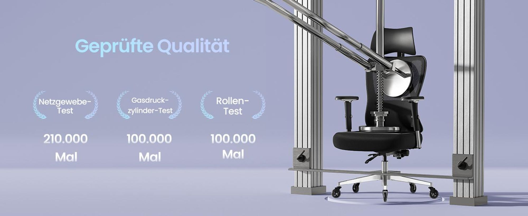 SONGMICS Schreibtischstuhl, Bürostuhl ergonomisch, Drehstuhl, höhenverstellbar, bis zu 150 kg belastbar,schwarz