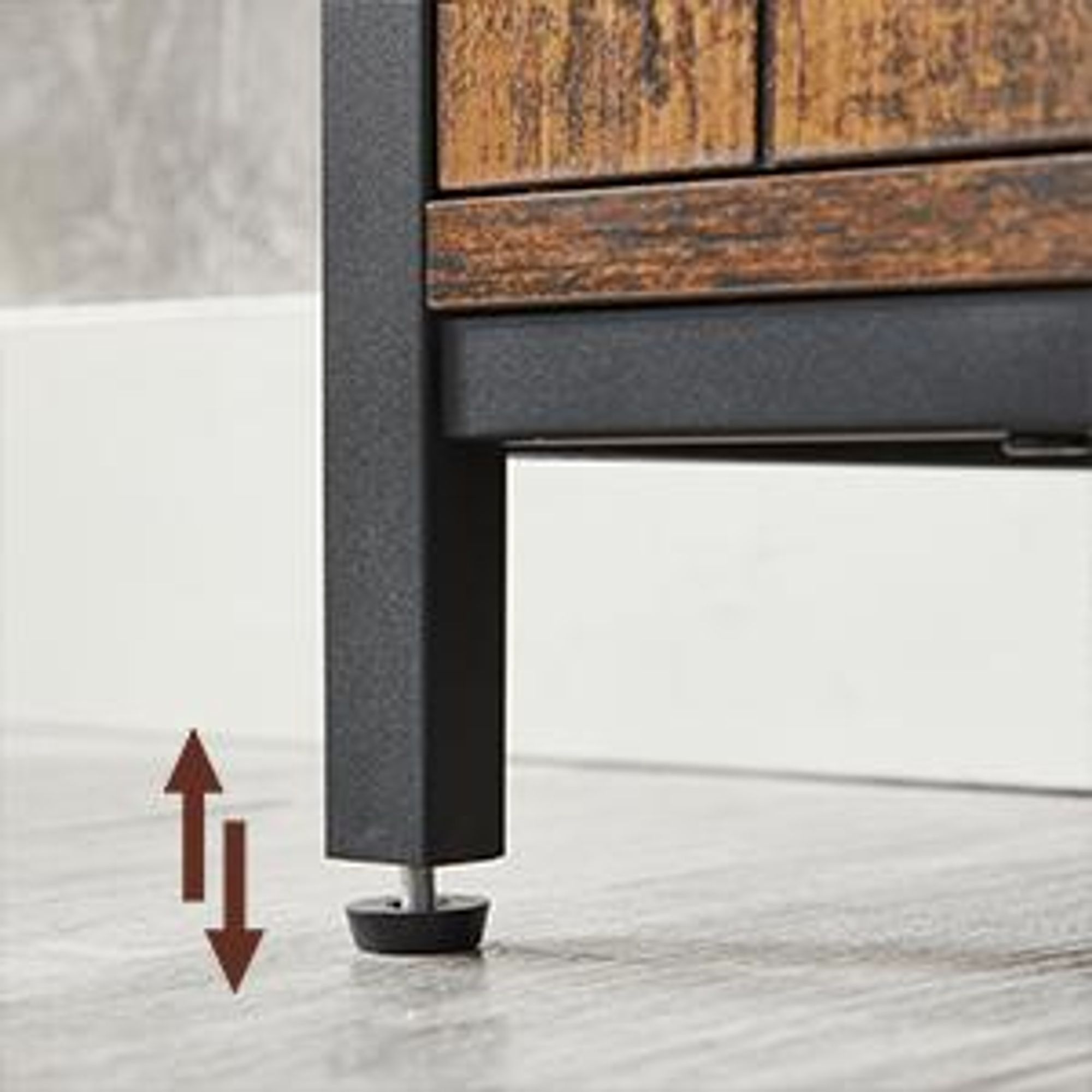 VASAGLE Highboard Kücheschrank, Höhe 108 cm, für Küche, Industriestil