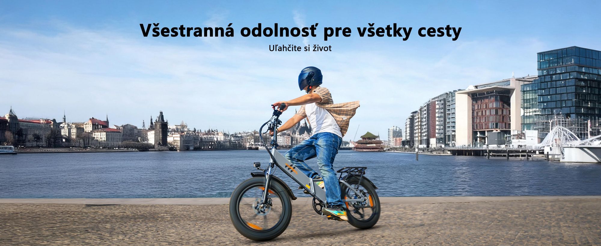 Elektrický bicykel HillMiles Mile 2 - Batéria 36V13Ah 20-palcové kolesá dvojité hydraulické brzdy - Sivý