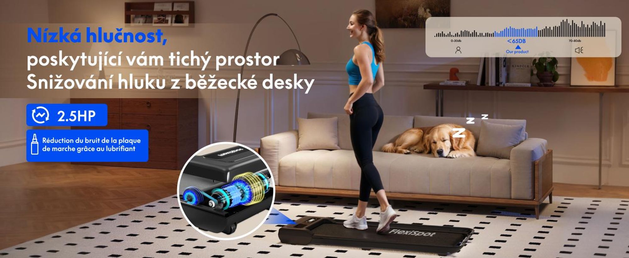 Běžecký pás FLEXISPOT, 3 v 1 Walking Pad, 1–12 km/h, nosnost až 140 kg, s funkcí aplikace, LED displejem, dálkovým ovládáním, pro domácnost a kancelář, černý