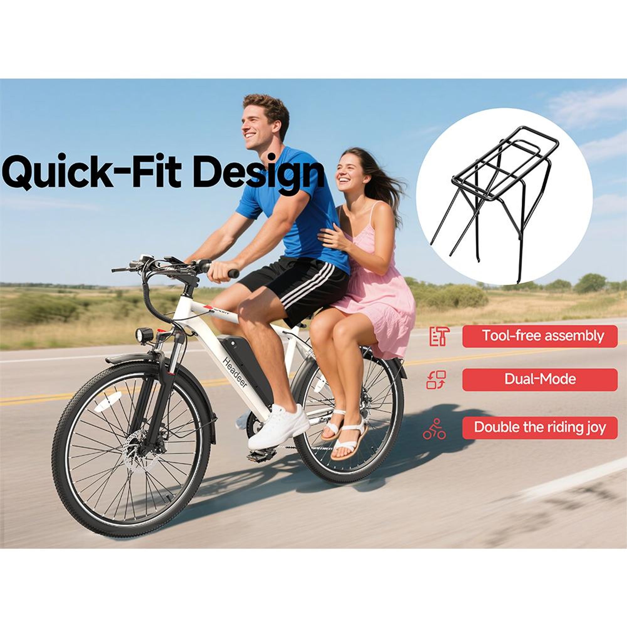 Erwachsenen-Elektrofahrrad BK1350 City E-Bike, abnehmbarer 48V 15Ah-Akku, Höchstgeschwindigkeit 25 km/h