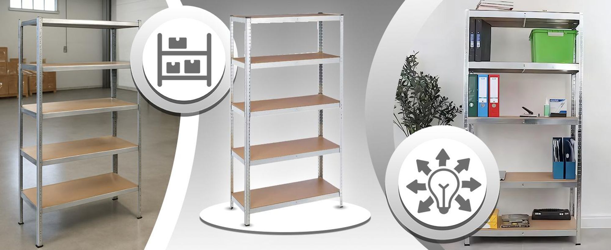 Schwerlastregal 180x90x40 cm, Steckregal 875 kg, 5 MDF-Böden Metallregal verzinkt, Kellerregal Garagenregal Werkstattregal, höhenverstellbar, Werkbank