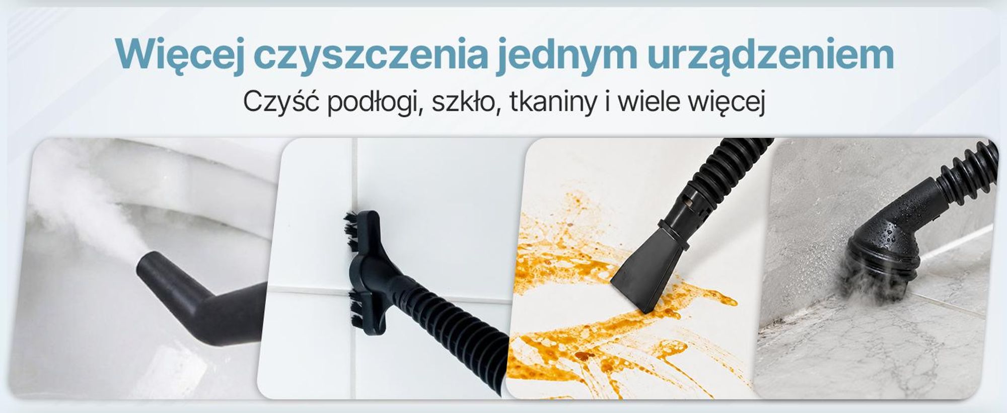 Przenośny odparowywacz Olvy 12-w-1 z ekranem dotykowym – idealny do czyszczenia łazienki, kuchni, sof i mebli