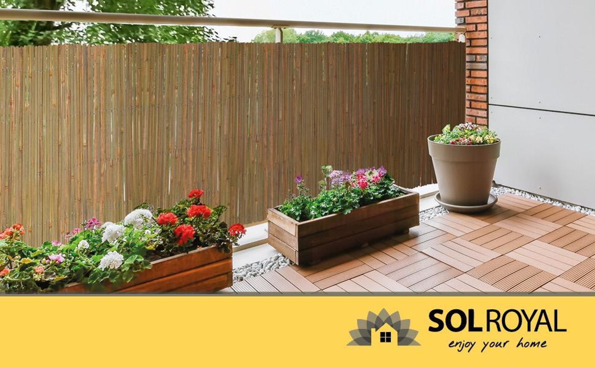 Sol Royal Bambus Sichtschutz SolVision B89, 100x300cm