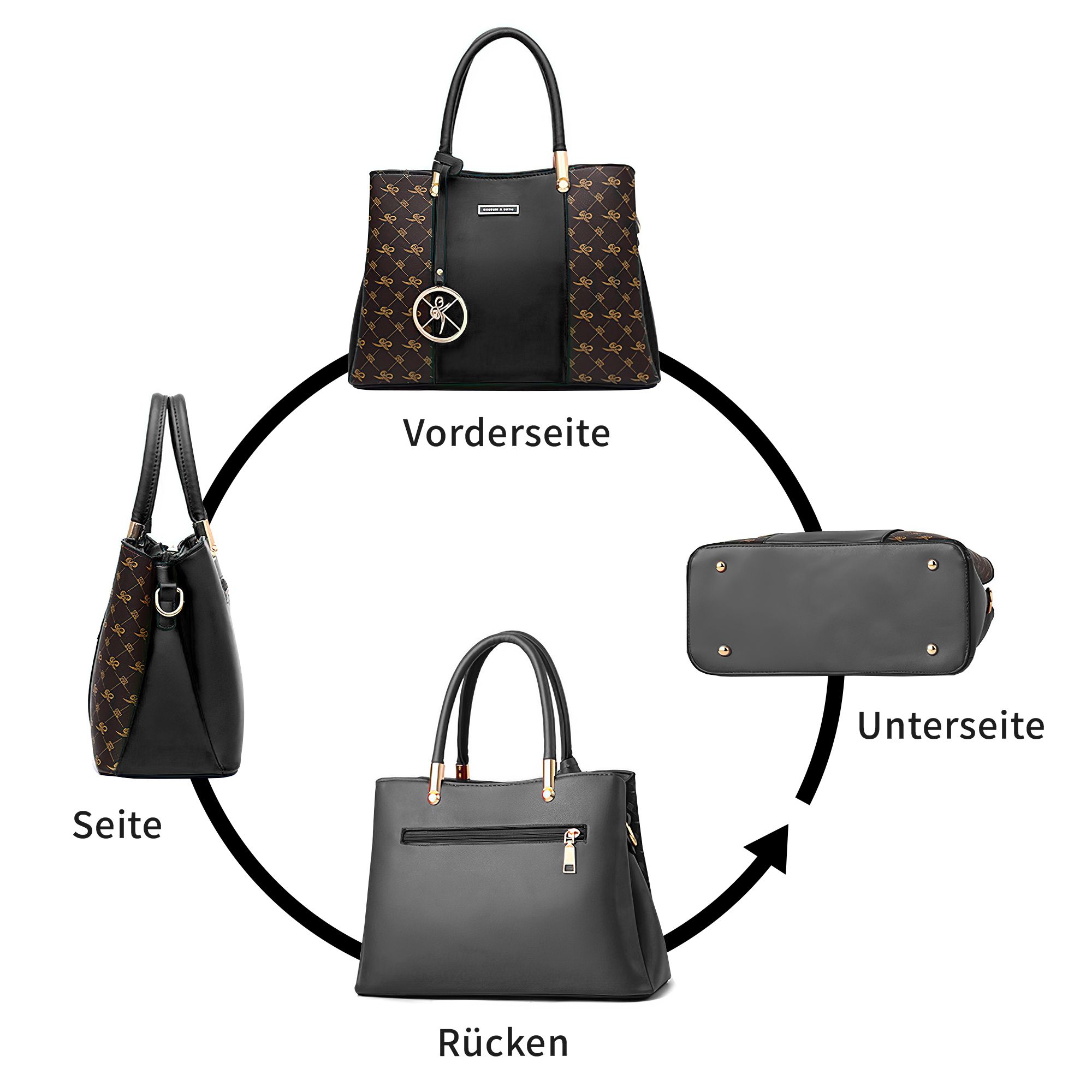 Henkeltasche Umhängetasche Handtasche