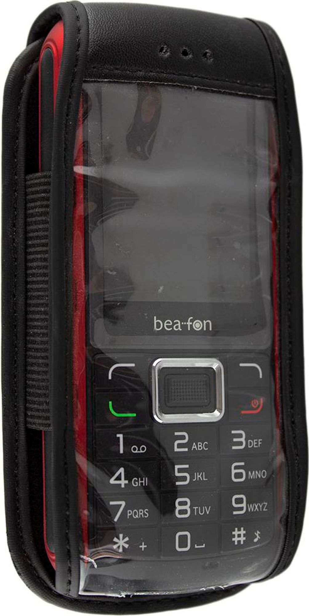caseroxx Ledertasche mit Gürtelclip kompatibel mit Bea-fon AL560 aus Echtleder, Tasche mit Gürtelclip und Sichtfenster  Bild 2