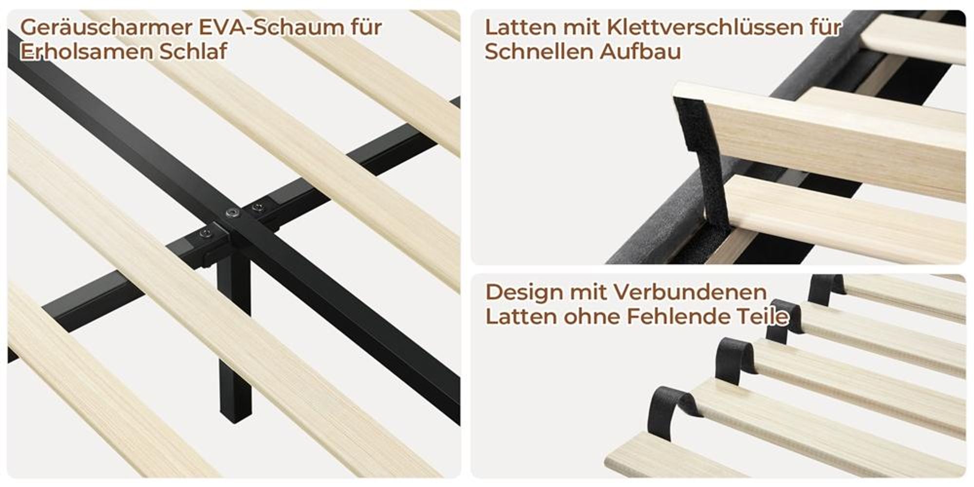 Yaheetech Polsterbett mit höhenverstellbarem Kopfteil Doppelbett 160×200cm Stoffbett Jugendbett Gepolstertes Bett Bettrahmen mit Lattenrost Dunkelgrau