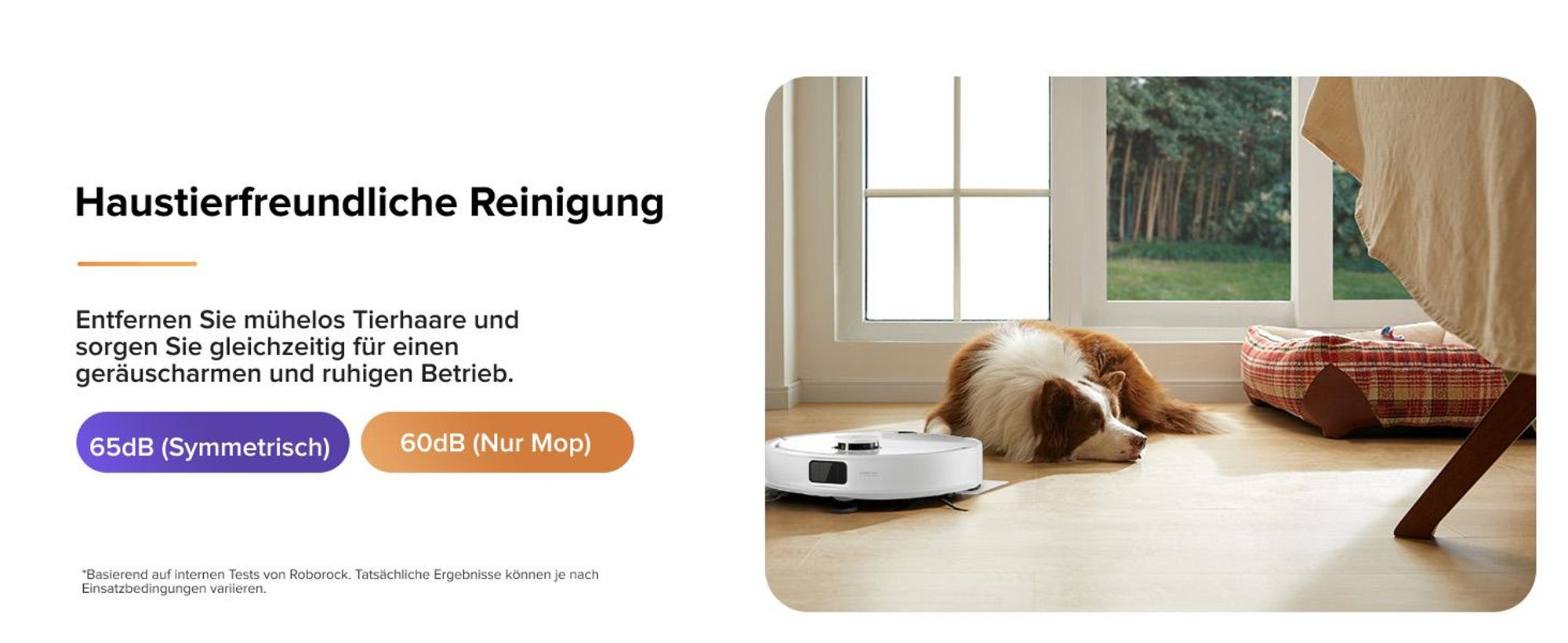 Roborock Q10 S5+ Staubsauger Roboter, 10.000 Pa(Upgrade von S8 Plus), Dual Anti-Tangle System, Auto Lifting Mopping, Ideal für Tierhaare (Weiß)