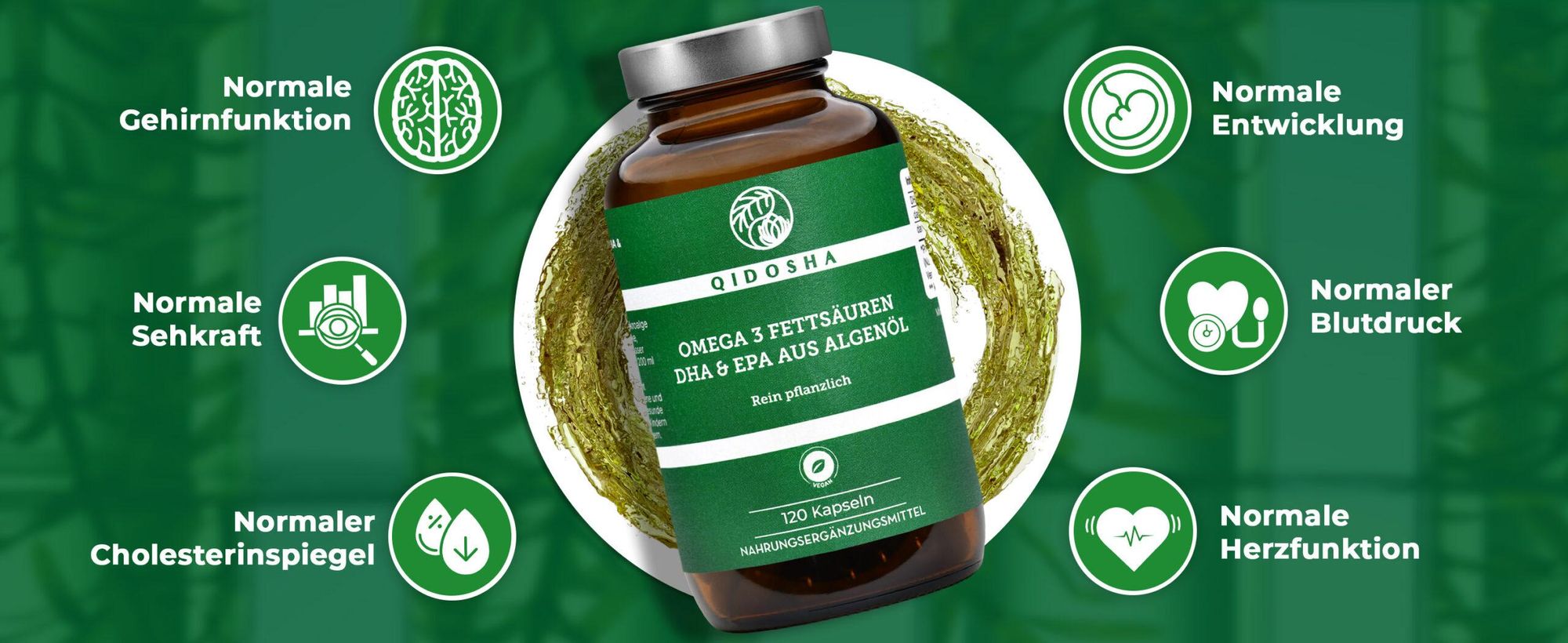 QIDOSHA <b>Omega 3</b> Algenöl Kapseln: Bild 12