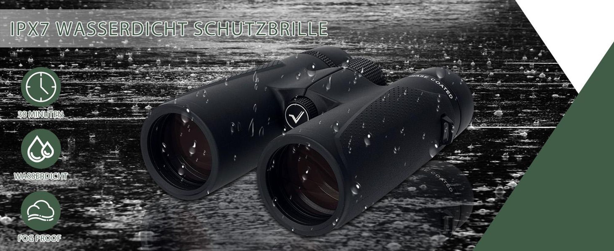 Svbony SV202 ED Fernglas 10x42, BAK4 Prisma, 1000M Sichtfeld, IPX7 Wasserdicht,  für Jagd, Olympische Spiele, Sport