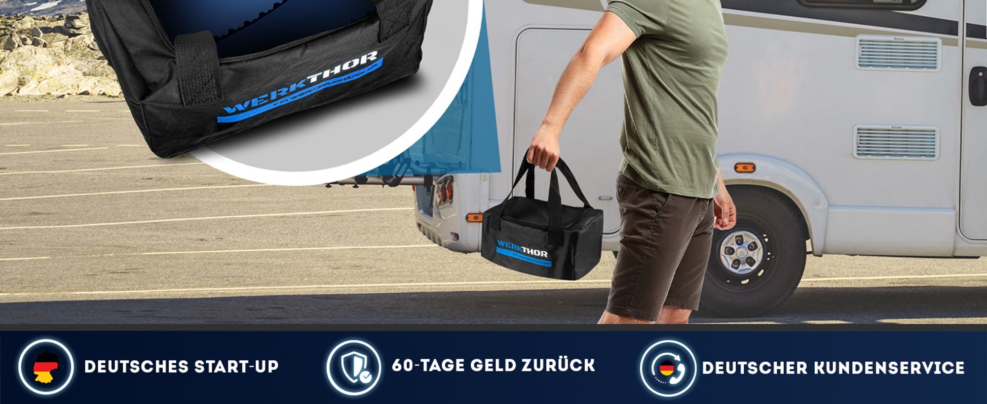 Werkthor WT-06, Service-Rampe, 13500 kg, 15 cm, Schwarz, Blau, 150 mm, 110 mm