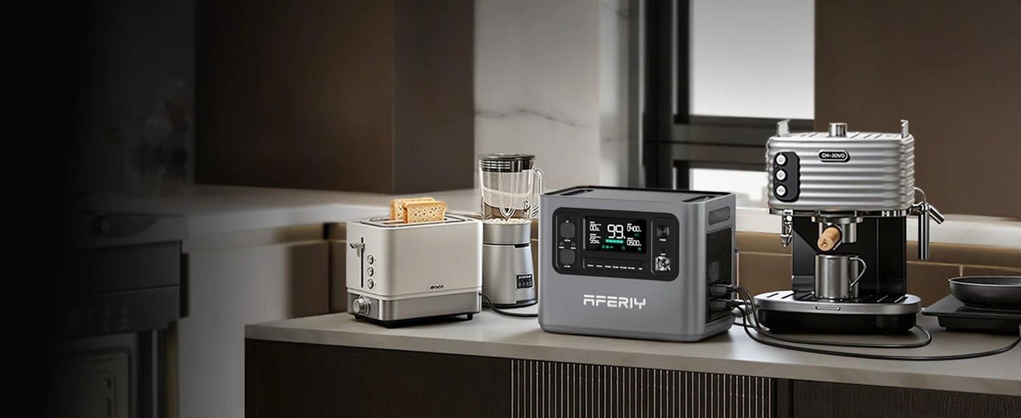 AFERIY P280 Tragbare Powerstation | 2800W 2048Wh-10240Wh