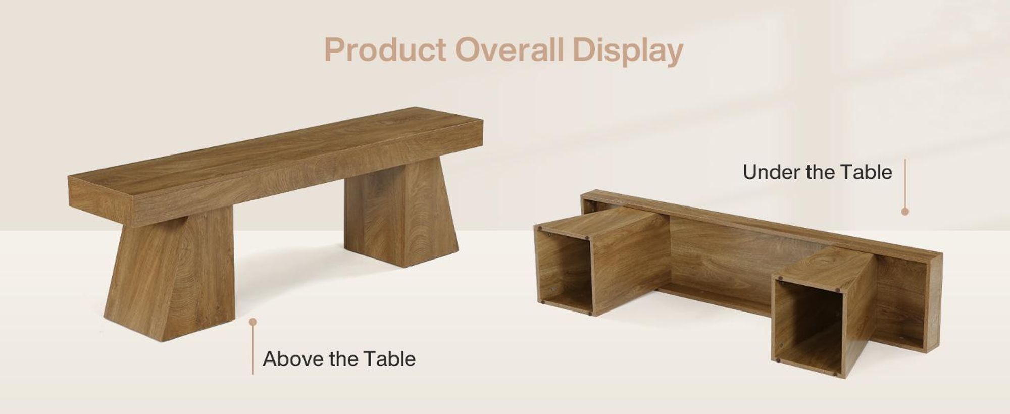 Tribesigns TV-Schrank 160 cm  für Fernseher bis zu 75 Zoll, Landhausstil Lowboard mit Stauraum, Fernsehständer für Wohnzimmer, Schlafzimmer, Natur