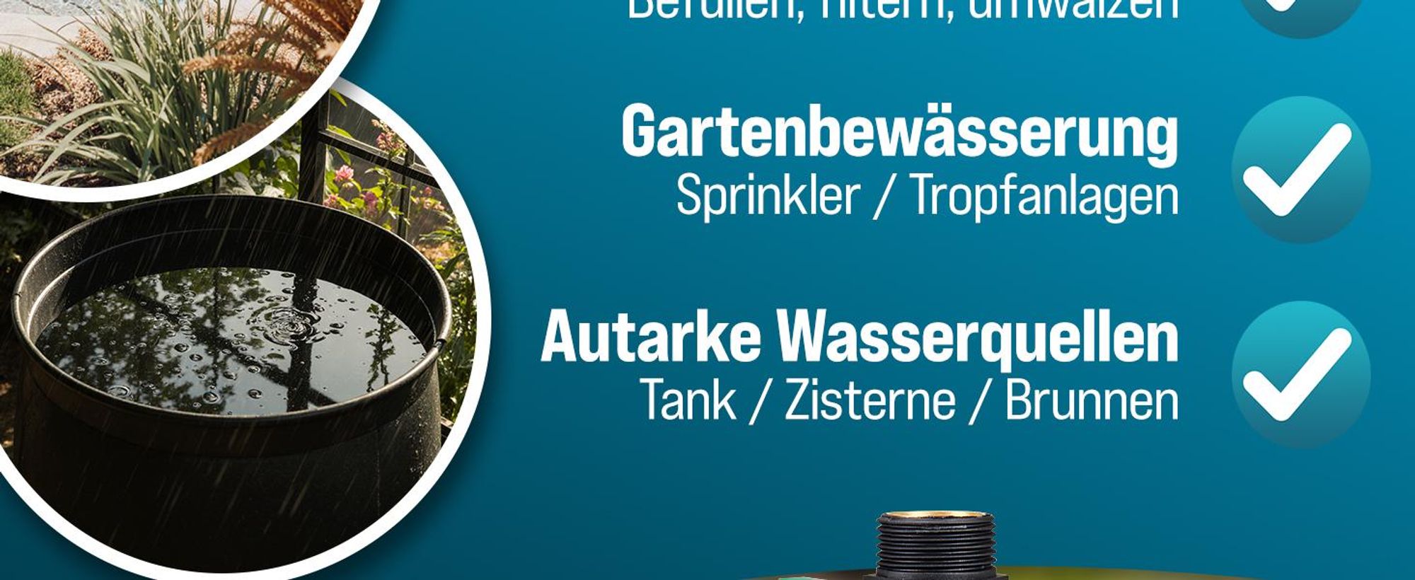 MONZANA Druckschalter Wasserpumpe mit Kabel 10 Bar Trockenlaufschutz