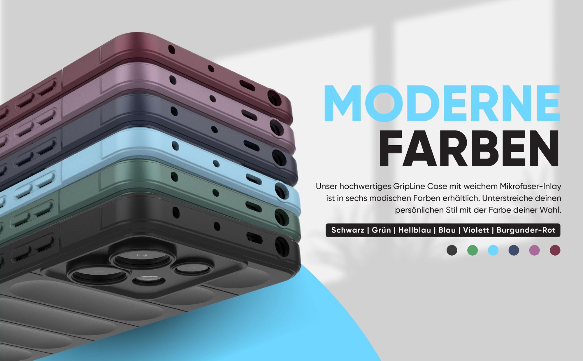 Handyhülle für das Xiaomi Redmi Note 13 Pro 5G - verschiedene Farben und modernes Design
