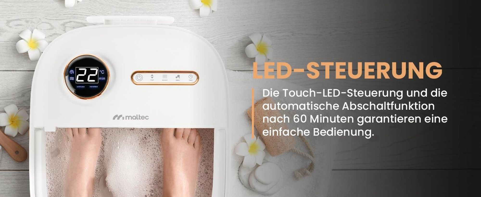 Fußmassagegerät Wasser Fußsprudelbad Hydromassagegerät