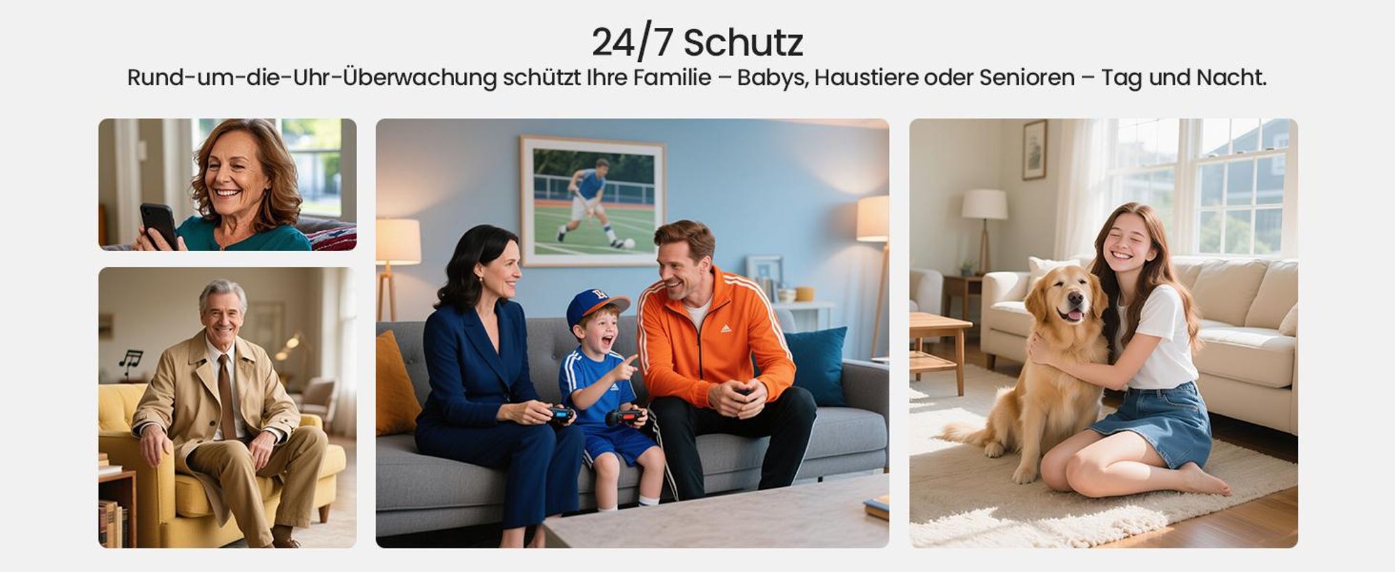 ZOSI 4K PTZ Überwachungskamera Innen WLAN mit 64GB Karte, 2,4/5Ghz WiFi, Personen-/Haustiererkennung & Verfolgung, One-Touch-Call, C518