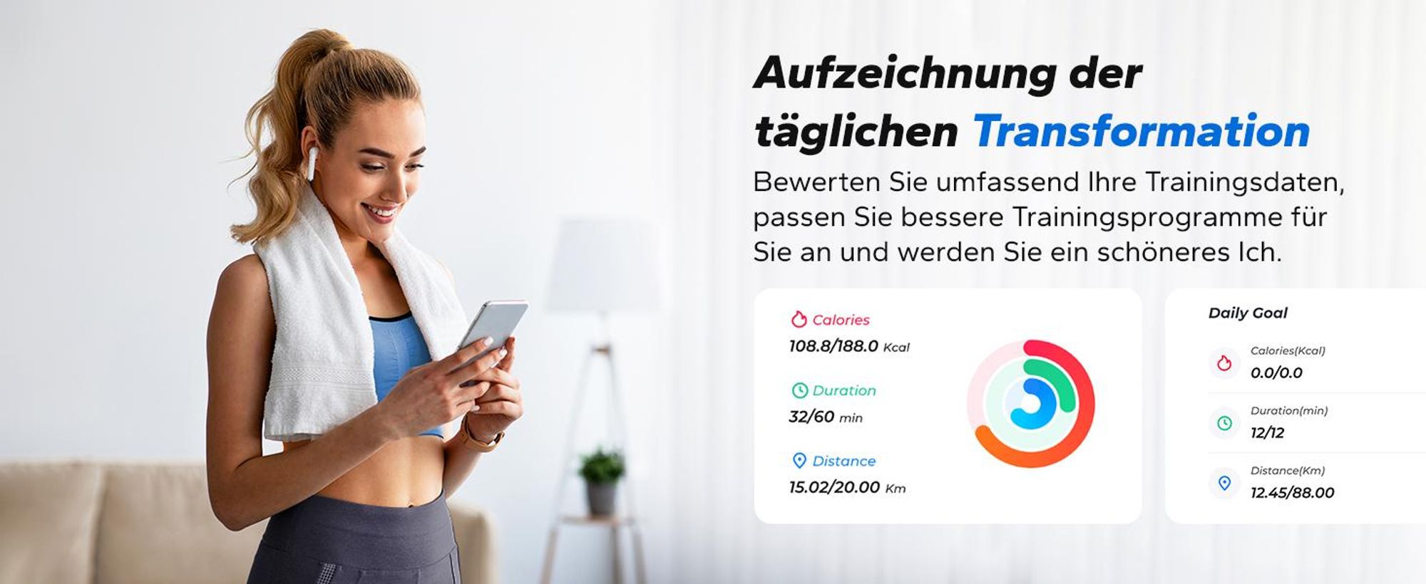 3-in-1 Laufband für Zuhause mit LED-Anzeige, App, Trainingskursen & Öko-Materialien, Leise <50 dB, 2,5 PS Motor, 2–6 km/h, für Homefitness, bis 120 kg