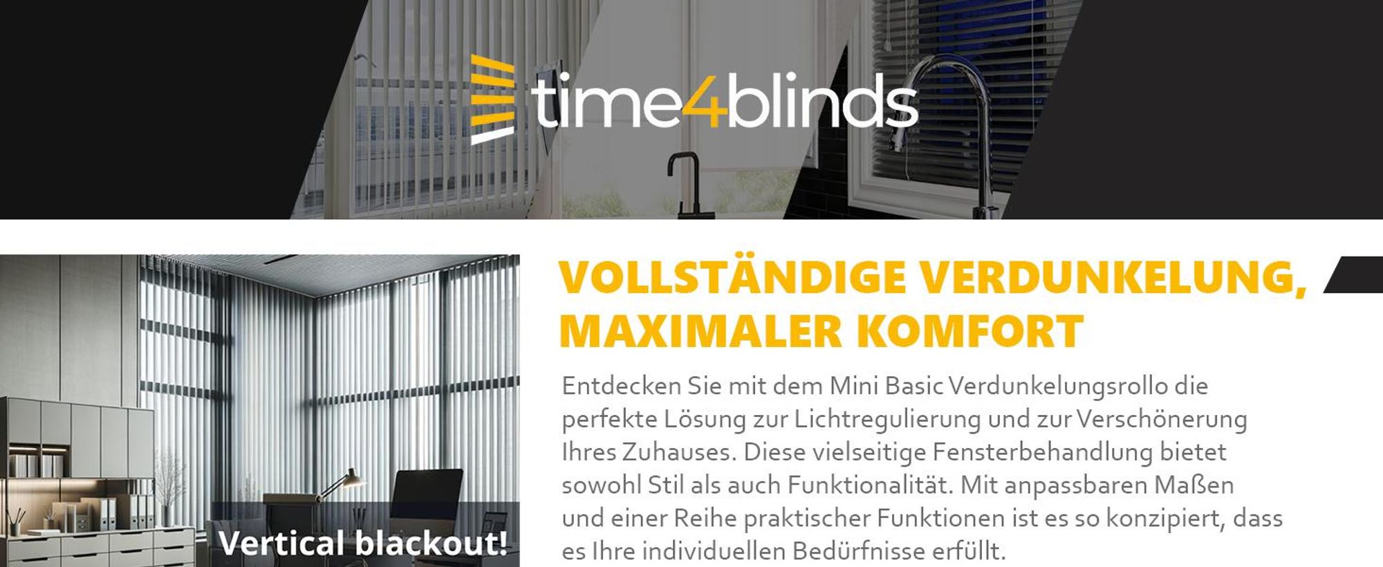 Time4blinds - Lamellenanlage Verdunkelungslamellen - 140x180 cm - Beige