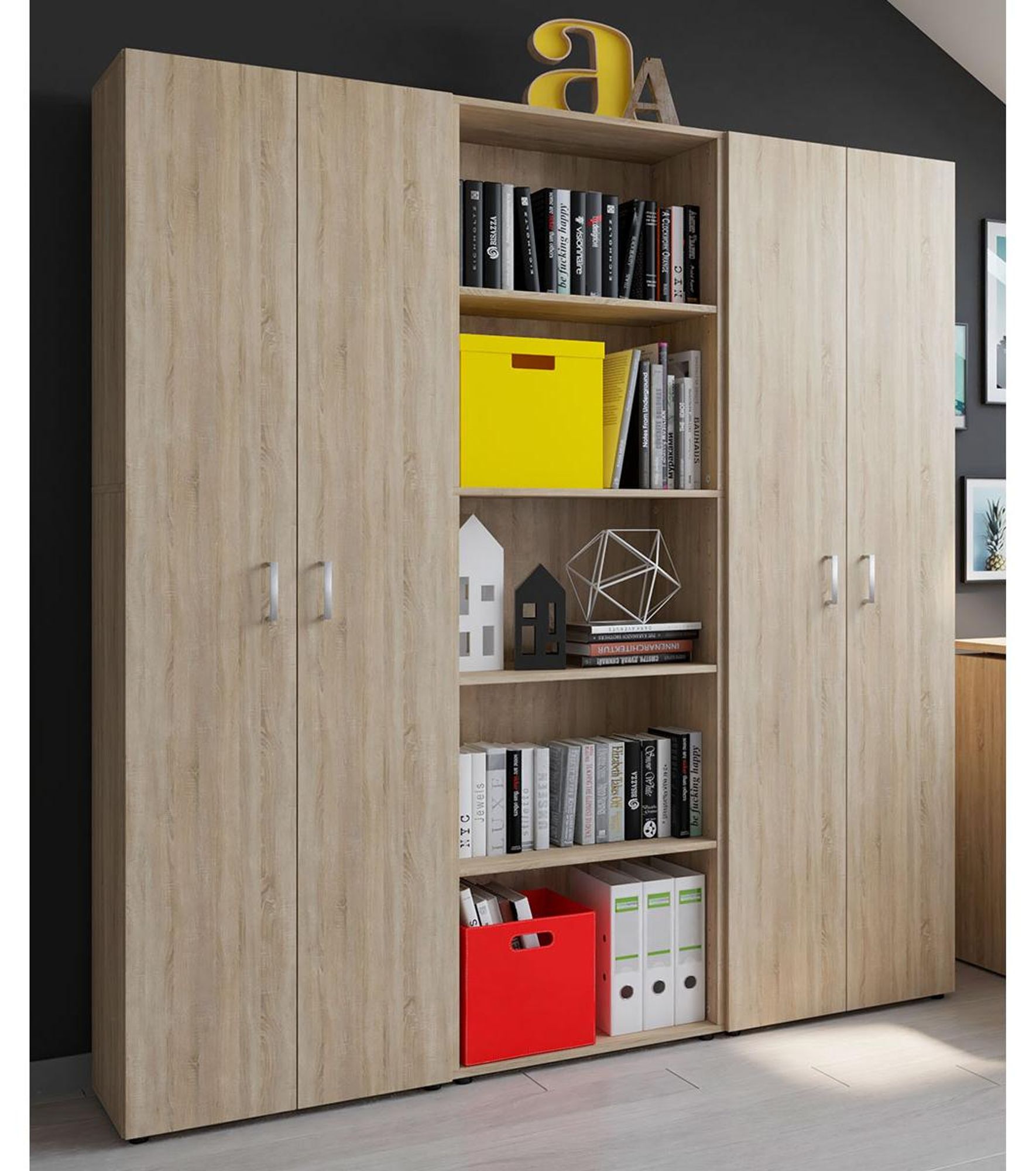 Trio 555 Multi-Kombi – Büro-Set mit viel Stauraum und zeitlosem Design