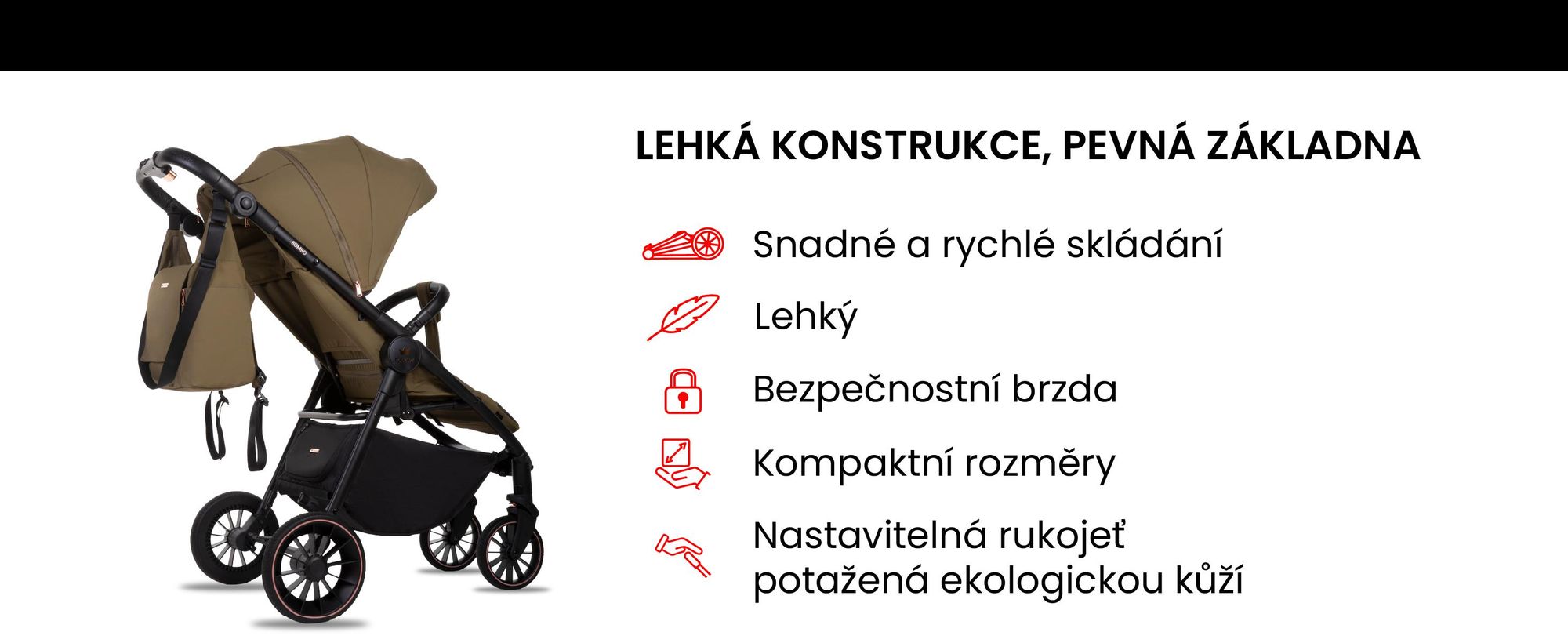 Babylux Dětský Kočárek Buggy ROMBO – Cestovní Kočárek S Funkcí Polohování, Barva: Pink – Cestovní Kočárek, Malý, Lehký, S Teleskopickou Rukojetí, Kompaktně Skládací