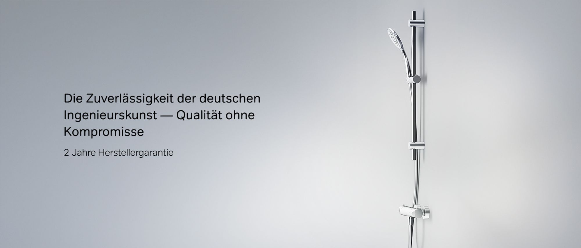 Duschset mit Armatur Set für Dusche Thermostat Duscharmatur und Duschsäule Handbrause Brauseset Thermostat AM.PM, Chrom