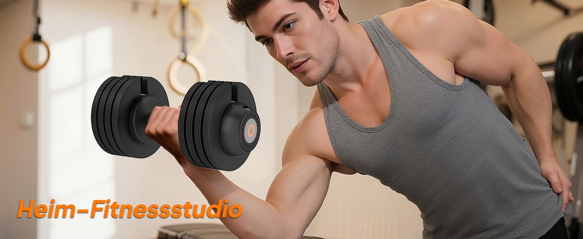 SPORTNOW Verstellbare Hantel, 7-24 kg Hantel mit Ablagefach, rutschfest Griff