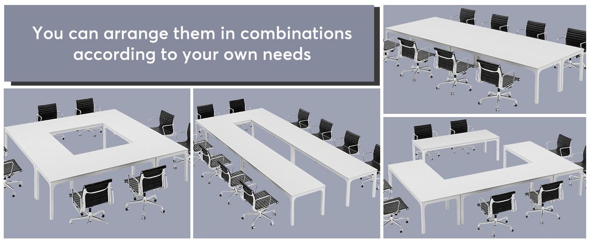 Tribesigns Schreibtisch Computertisch 200x70x 75 cm Doppelter langer Schreibtisch,PC Tisch Bürotisch Arbeitstisch Esstisch Büro-Möbel, Weiß