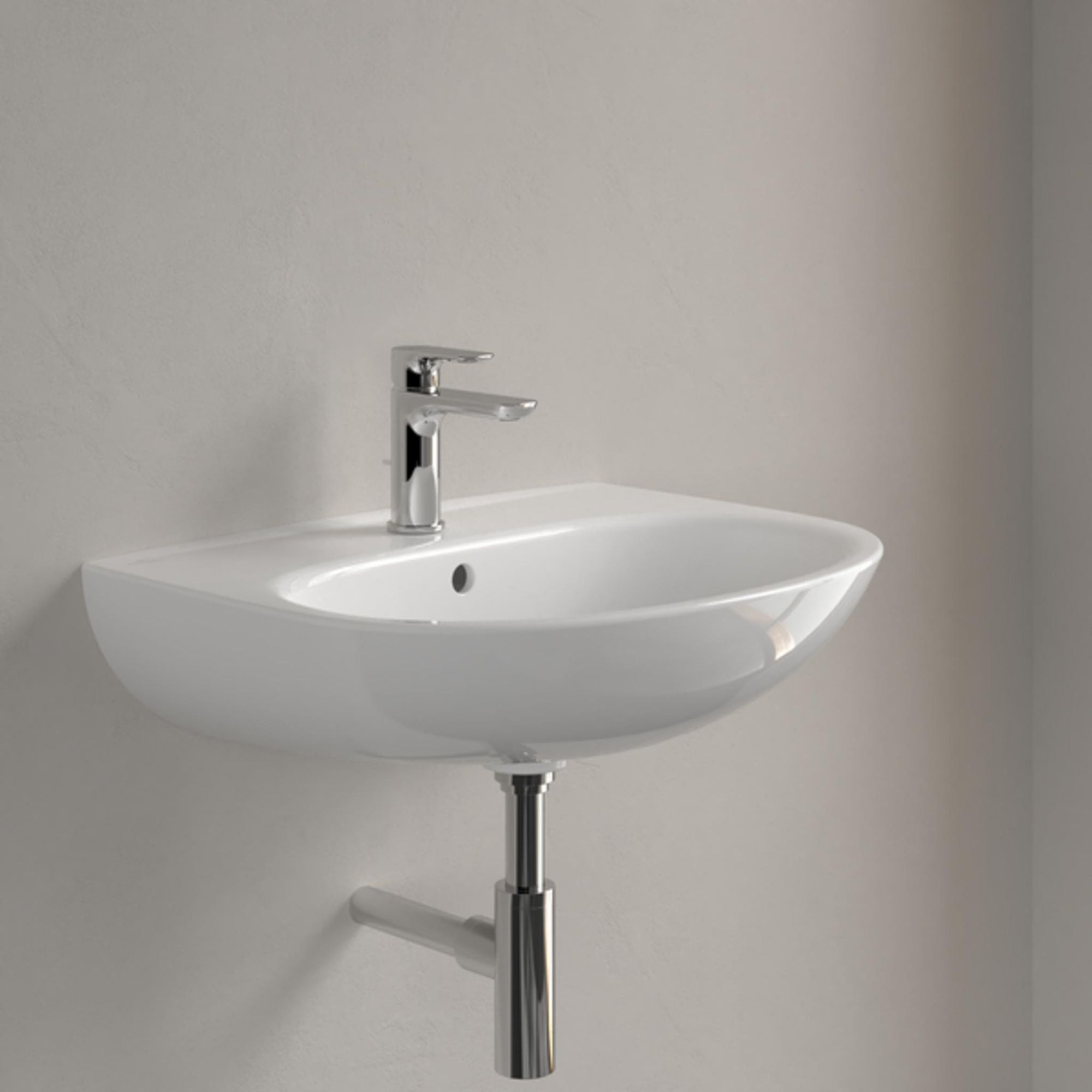 VILLEROY & BOCH O.NOVO Waschbecken oval 65 cm, weiß