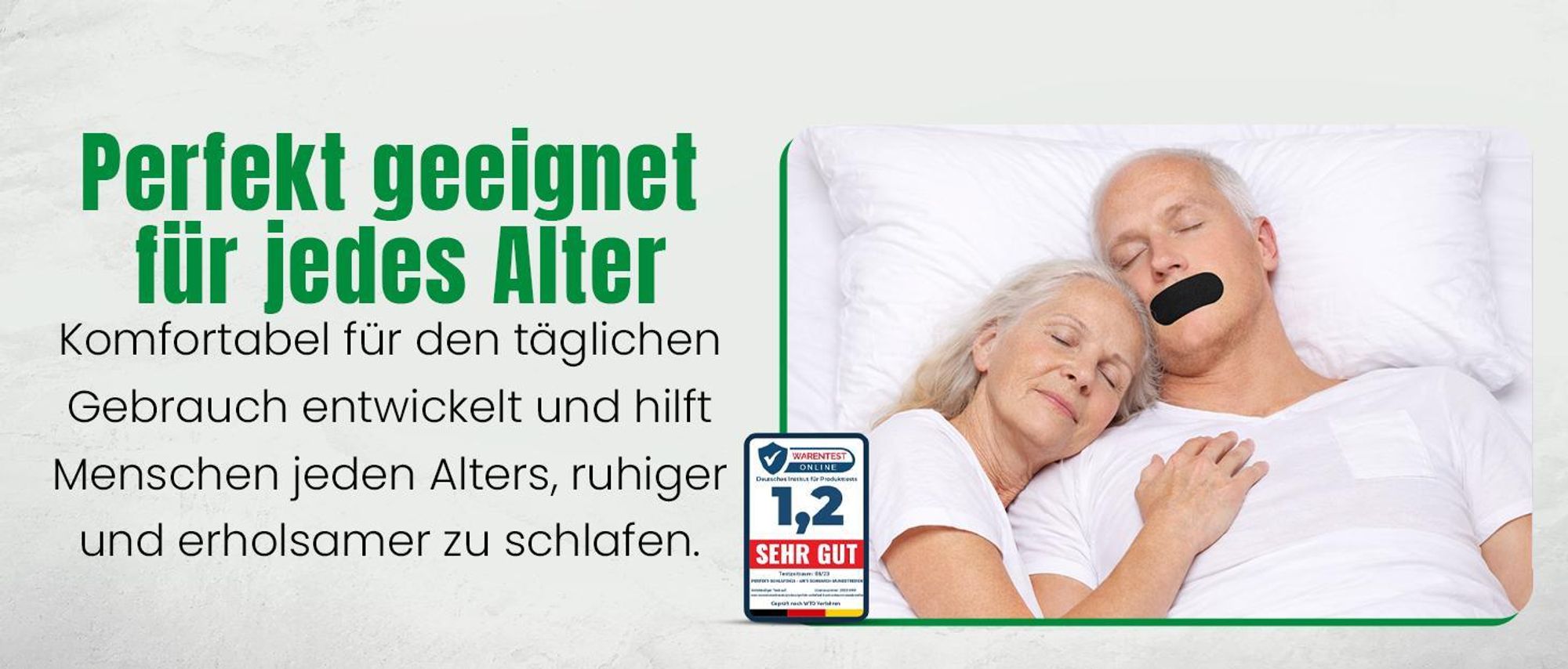 Perfekt-Schlafen24® 30 Stück Schlafpflaster für geschlossenen Mund | Mundstreifen gegen Schnarchen fördern die Nasenatmung und reduzieren Schnarchen
