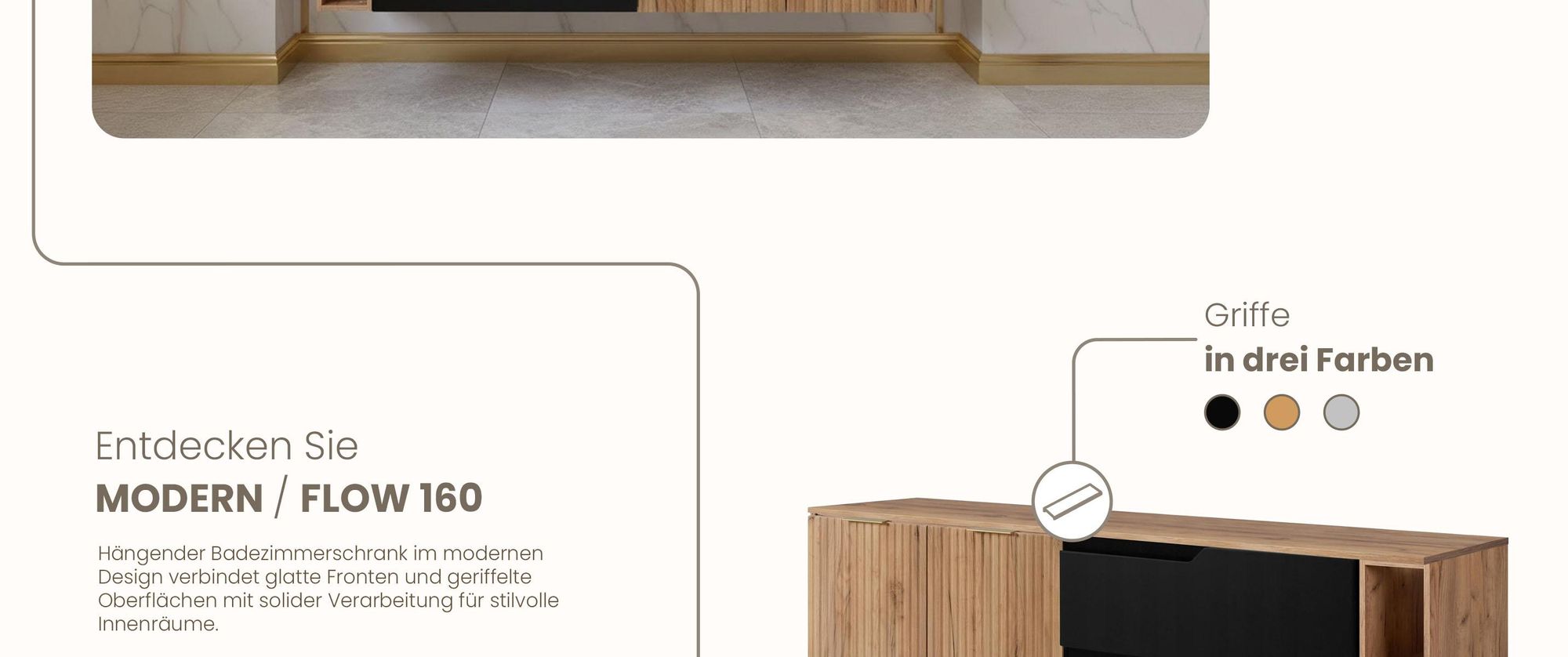 RODAN, Badmöbel, Badschrank, Badezimmermöbel, Badezimmer, MODERN, Waschbeckenunterschrank