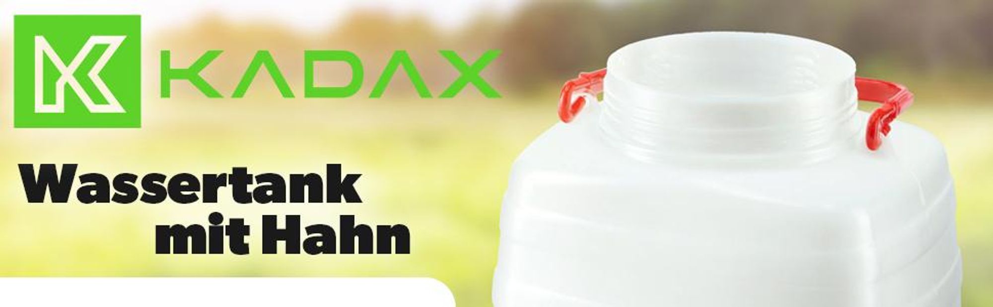 KADAX Wasserkanister "Asele", Trinkwasserkanister, Wassertank mit Hahn und Gummidichtung, Weiß, 10L