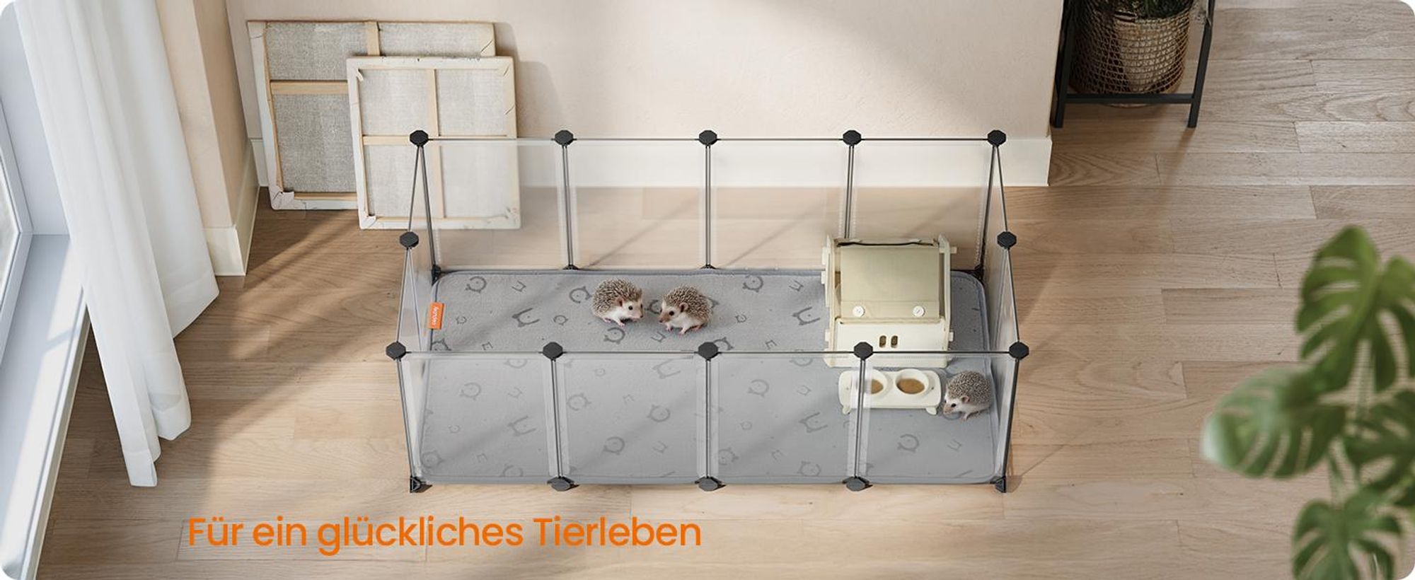 Feandrea Hundedecke,2er Set,Hundematte Welpen-Unterlagen, wiederverwendbar,wasserdicht 122 x 61 cm