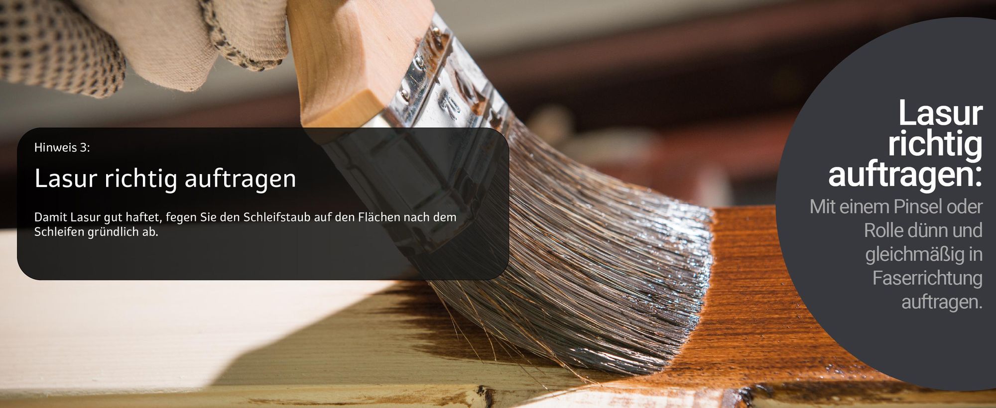 Dickschichtlasur 2in1 Lasur richtig auftragen