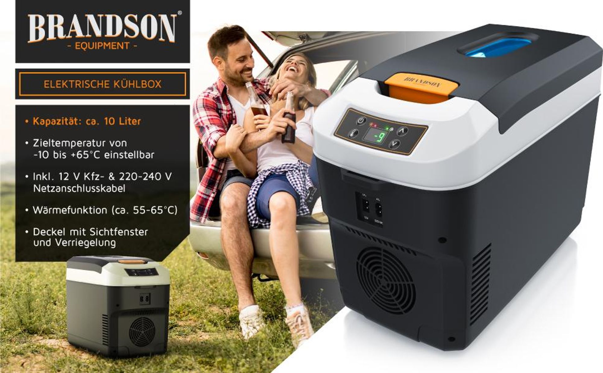 Brandson Kühlbox 10 l, elektrische Kühlbox im Überblick