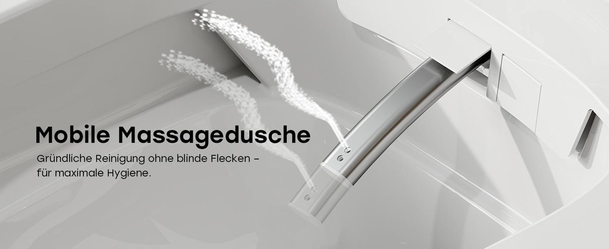 HOROW Intelligente Dusch-WC, Smart WC mit UV-Sterilisation Selbstreinigende Düse, mit beheiztes Bidet, Warme Lufttrocknung, Nachtlicht