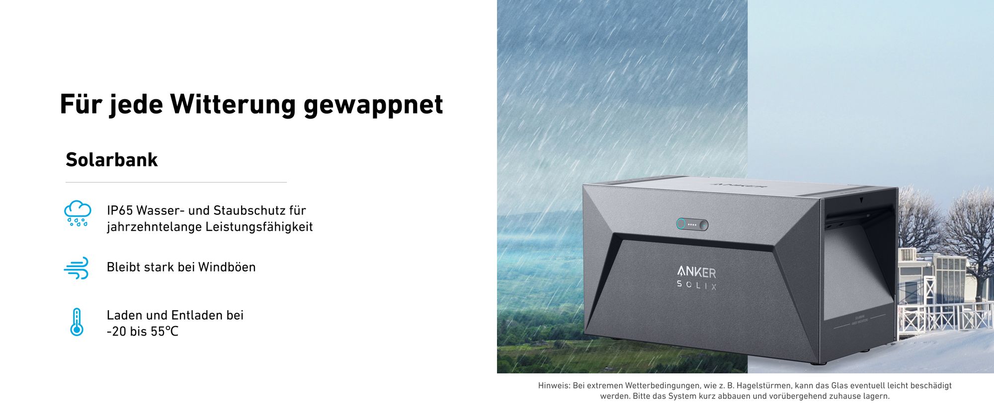 ANKER SOLIX Solarbank E1600 mit integr. Heizung & integr. 0W Schalter