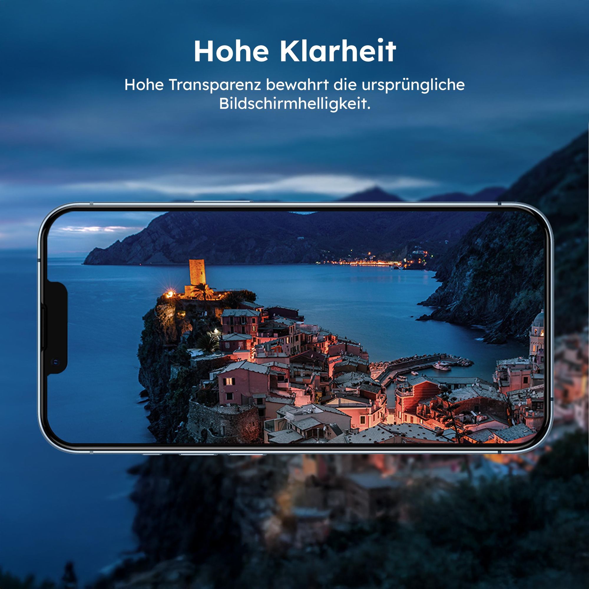 alkaya. iPhone 13/13 Pro/14 Displayschutzglas, Panzerglas, Schutzfolie - Transparent